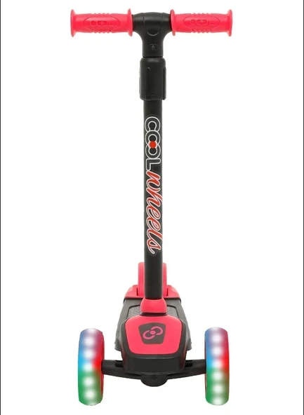 Cool Wheels Twist Led Işıklı 3 Tekerlekli Yükseklik Ayarlı Scooter Sarı - 2