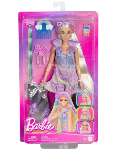 Barbie Upuzun Muhteşem Saçlı Bebek Saç Tasarım Oyun Seti JCT72