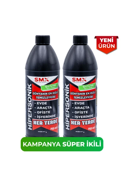 SMX Hipersonik - Dünyanın En Hızlı Temizleyicisi 750 ml 2 Adet