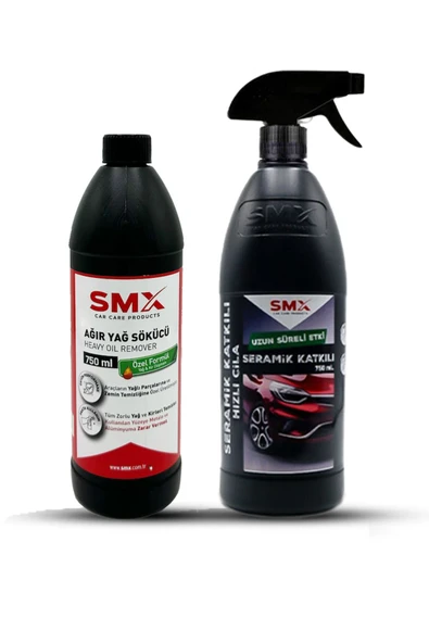 SMX Seramik Katkılı Hızlı Ve Pratik Cila 750ml Ağır Yağ Sökücü 750ml ürün görseli 1