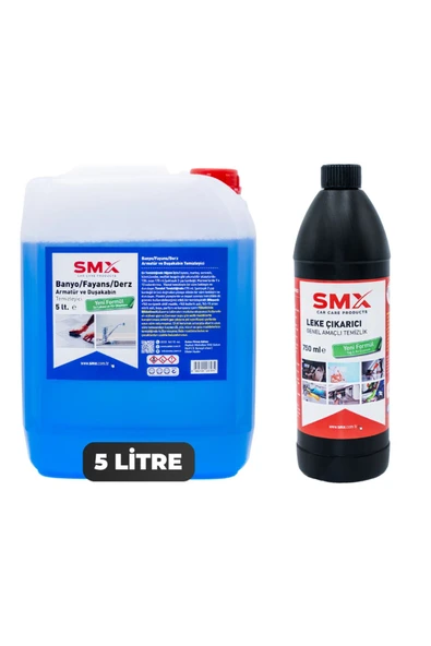 SMX Nano Genel Amaçlı Temizleyici Banyo Temizleyici Fayans Temizleyici Derz Temizleyici (5 LT)