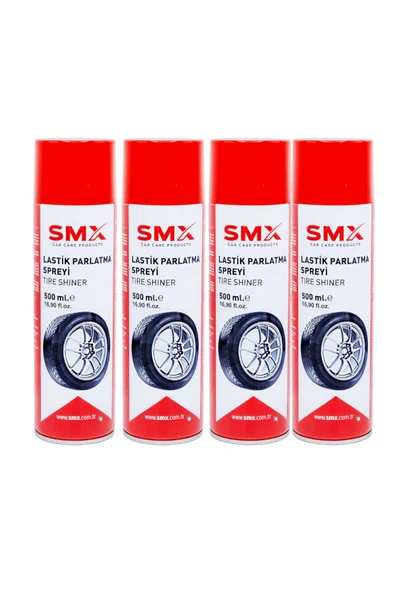 SMX Lastik Parlatma Spreyi (4X500 ML) 4 Adet ürün görseli 1