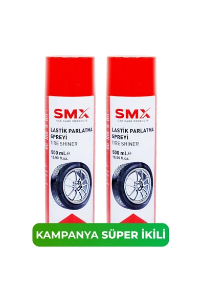 SMX 2 Adet Lastik Parlatma Spreyi 500 Ml ürün görseli 1
