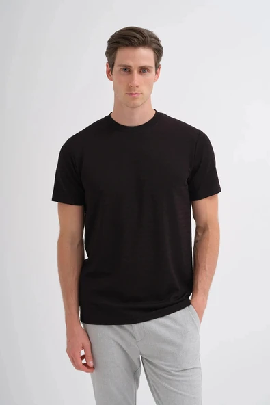 Cazador CAZ 4047 BIS YK T-SHIRT SİYAH - 2