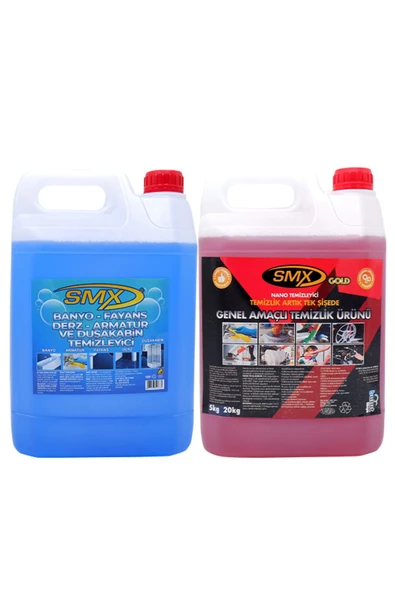 SMX Nano Genel Amaçlı Temizleyici / Banyo Temizleyici / Fayans Temizleyici / Derz Temizleyici (5 LT)