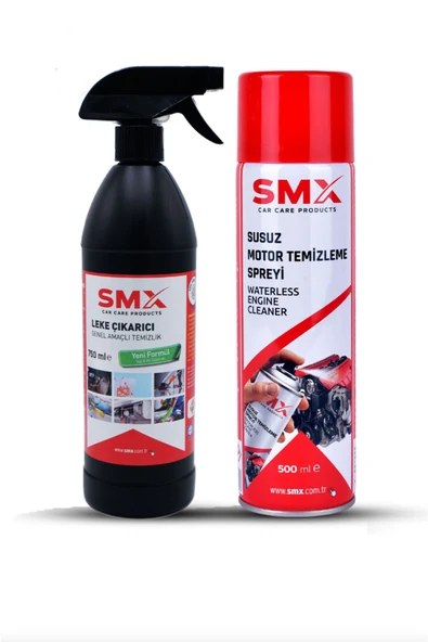 SMX Leke Çıkarıcı Genel Amaçlı Temizleyici (750 ML) Susuz Motor Temizleme Spreyi (500 ML) ürün görseli 1