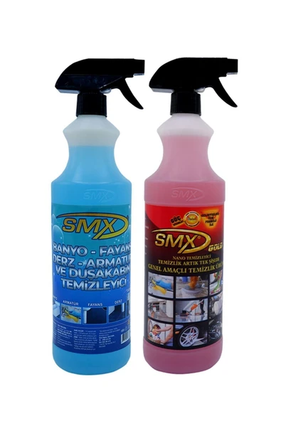 SMX Nano Ve Inox Çok Amaçlı Genel Temizlik Spreyi 2'li Set