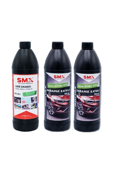 SMX Seramik Katkılı Hızlı Ve Pratik Cila 2 Adet - Nano Genel Amaçlı Temizleyici 1 Adet