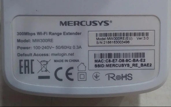 YAZILIM SORUNLU Mercusys MW300RE 300 Mbps 2.4 GHz Kablosuz Menzil Genişletici - 4