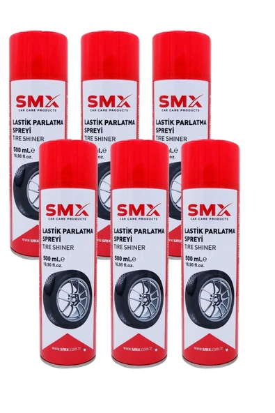 SMX Lastik Parlatma Spreyi 500 ml 6 Adet ürün görseli 1