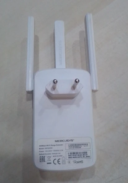YAZILIM SORUNLU Mercusys MW300RE 300 Mbps 2.4 GHz Kablosuz Menzil Genişletici - 2