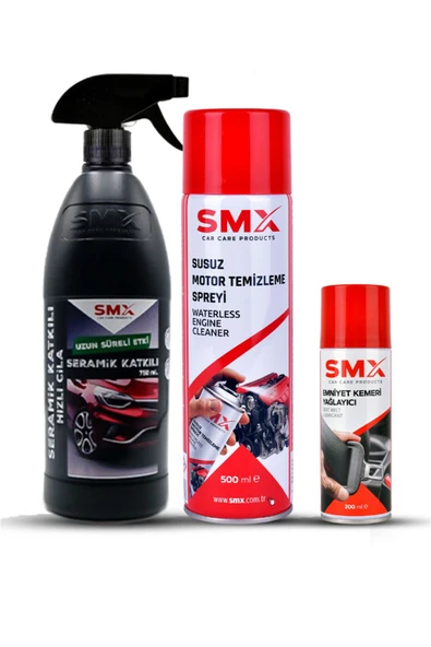SMX Seramik Katkılı Hızlı Ve Pratik Cila Susuz Motor Temizleme Spreyi Emniyet Kemeri Yağlayıcı