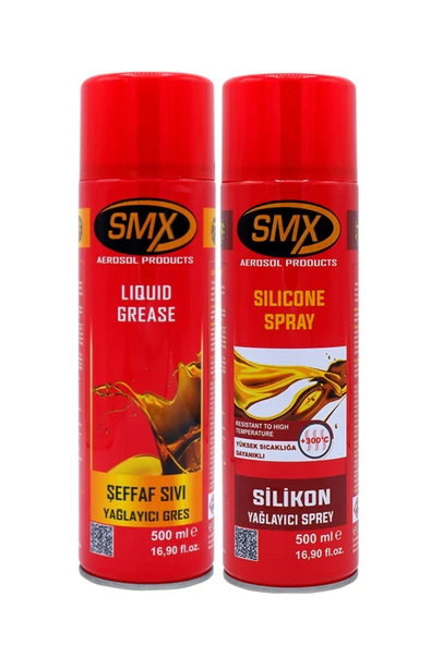 SMX Silikon Yağlayıcı Sprey 500 Ml / Sıvı Gres Yağlama Spreyi 500 Ml ürün görseli 1