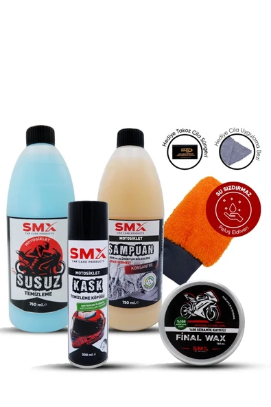 SMX Parlak Motosiklet Seti 6 Parça ürün görseli 1