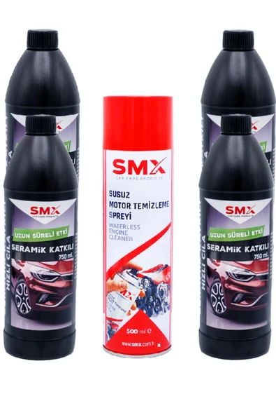 SMX Seramik Cila / Hızlı Cila / Pratik Cila 4 Adet / Susuz Motor Temizleme Spreyi ürün görseli 1