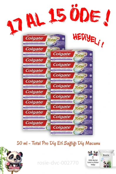 17 Al 15 Öde Total Pro Diş Eti Sağlığı Diş Macunu 50 ml - 1