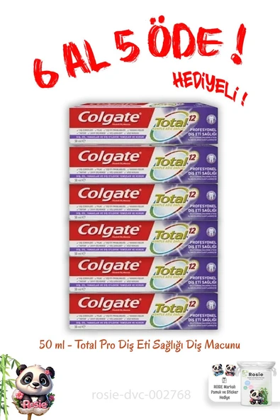Total Pro Diş Eti Sağlığı Diş Macunu 50 ml 6 Al 5 Öde