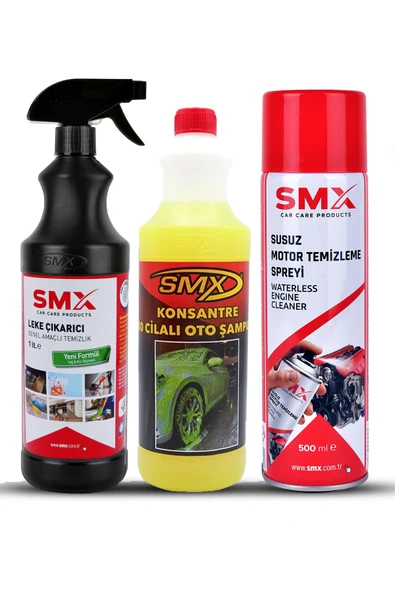 SMX Susuz Motor Temizleme Spreyi +Nano Temizleyici Genel Amaçlı Temizlik Ürünü + Konsantre %40 Cilalı O ürün görseli 1