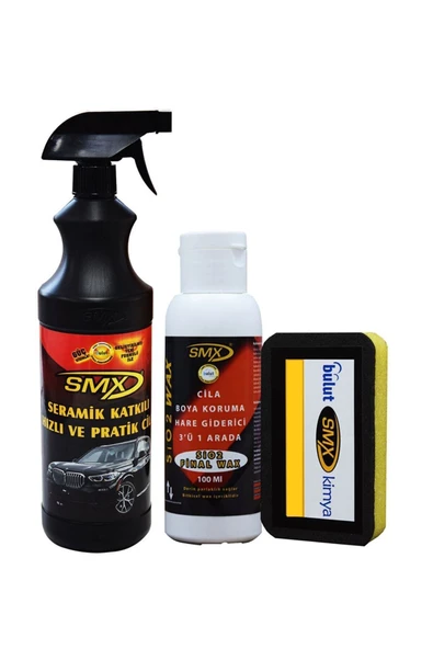 SMX Seramik Hızlı Pratik Cila - Boya Koruma / Hare Giderici/ Cila 3'ü 1 Arada (100ML)