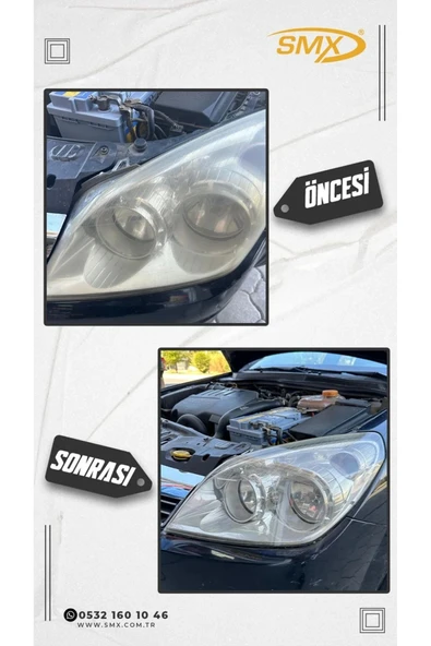 SMX Buharlı Araba Far Temizleme Sıvısı 1 Litre - Resim 2