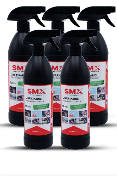 SMX Leke Çıkarıcı (GENEL AMAÇLI TEMİZLİK ÜRÜNÜ) 5 (750ML) Adet