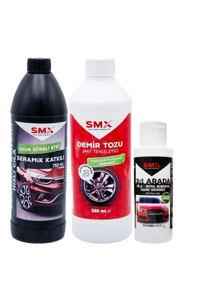 SMX Demirtozu&jant Temizleyici -seramik Katkılı Hızlı Cila-3'ü1 Arada Hare Giderici&boya Koruma&cila ürün görseli 1