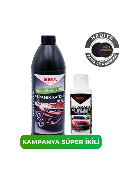 SMX Seramik Hızlı Pratik Cila - Boya Koruma / Hare Giderici/ Cila 3'ü 1 Arada (100ML) ürün görseli 1
