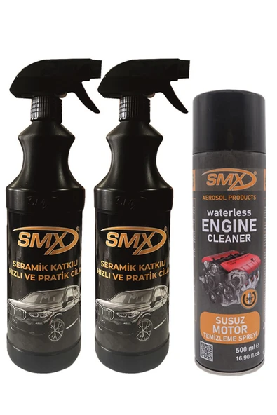 SMX Seramik Cila / Hızlı Cila / Pratik Cila 2 Adet / Susuz Motor Temizleme Ve Koruma Spreyi