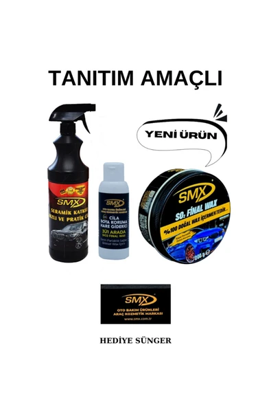 SMX Final Wax 150 Gr/ Seramik Katkılı Hızlı Cila Pratik Cila/3'ü 1 Arada Hare Giderici