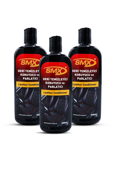 SMX Deri Temizleyici Koruyucu ve Parlatıcı 250 Ml  3 Adet