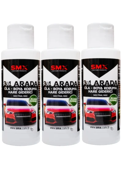 SMX 3 Adet 3'ü 1 Arada (CİLA-BOYA KORUMA-HARE GİDERİCİ) (3X100ML)