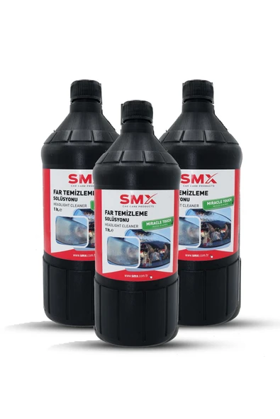SMX Far Temizleme Solüsyonu (1 Lt) 3 Adet