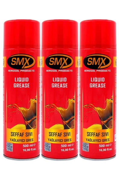 SMX Sıvı Gres Yağlama Spreyi 500 ml 3 Adet ürün görseli 1