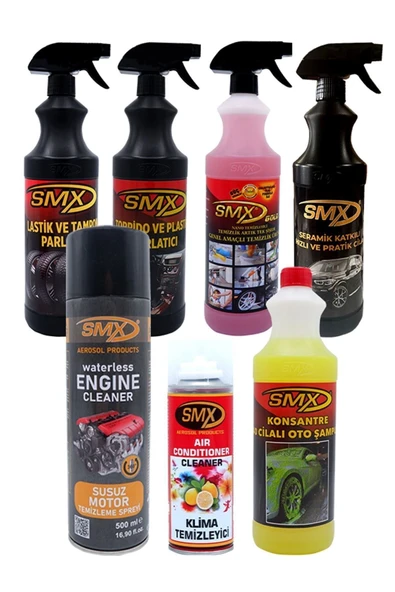 SMX Susuz Motor Temizleme Spreyi / Seramik Cila / Hızlı Cila / Pratik Cila / Torpido Parlatıcı / Pl