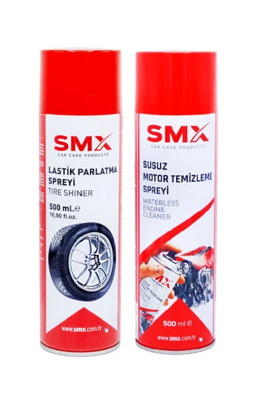 SMX Susuz Motor Temizleme Sprey 500 Ml - Lastik Parlatıcı Sprey 500 Ml ürün görseli 1