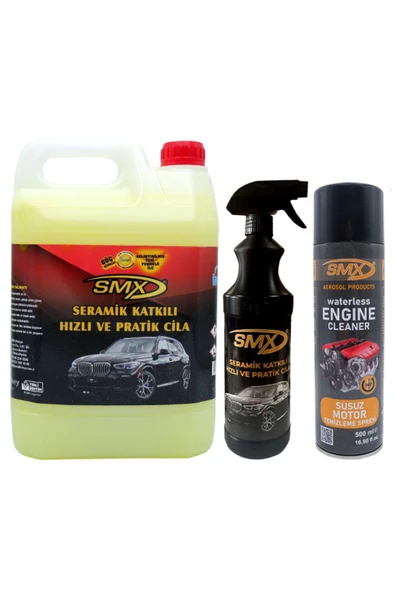 SMX Seramik Cila Hızlı Cila  Pratik Cila 5+1  Susuz Motor Temizleme Spreyi ürün görseli 1