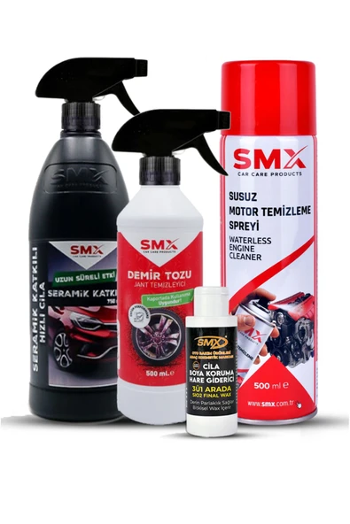 SMX Demirtozu & Seramik Katkılı Hızlı Ve Pratik Cila & Susuz Motor Temizleme Ve Koruma Spreyi & Cil ürün görseli 1