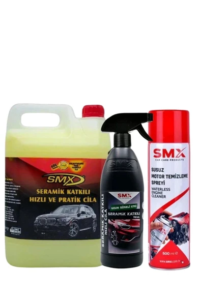 SMX Seramik Katkılı Hızlı Cila 5 Lt Seramik Katkılı Hızlı Cila 750 Ml. Susuz Motor Spreyi