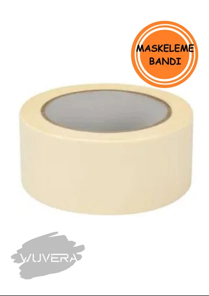 Wuvera 48mm x 25m Maskeleme Bandı – Kolay Yapışır, İz Bırakmaz!