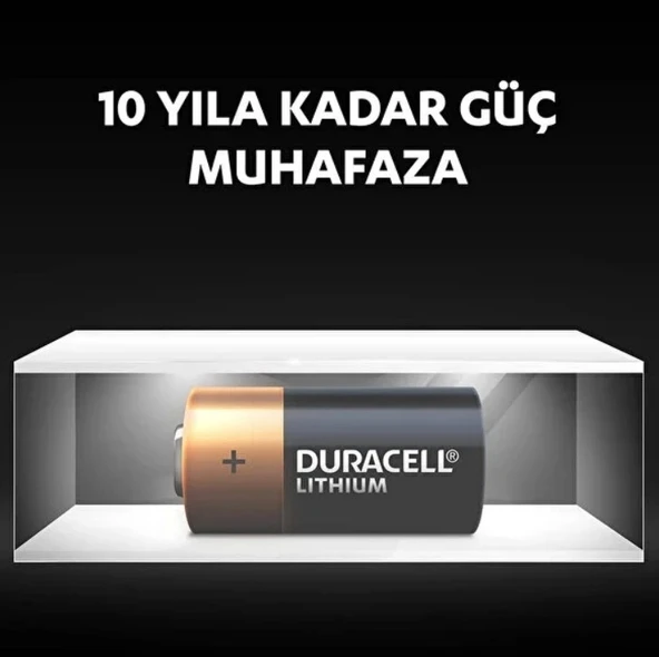 DURACELL CR2 3V Lithium Pil Alarm - Lazer Fotoğraf Makinesi vb Özel Cihazlar için Lityum Pil (2li Pkt.) - 4