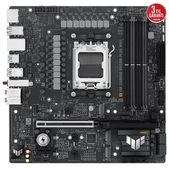 ASUS TUF GAMING B850M-PLUS WIFI AMD  ANAKART - 3