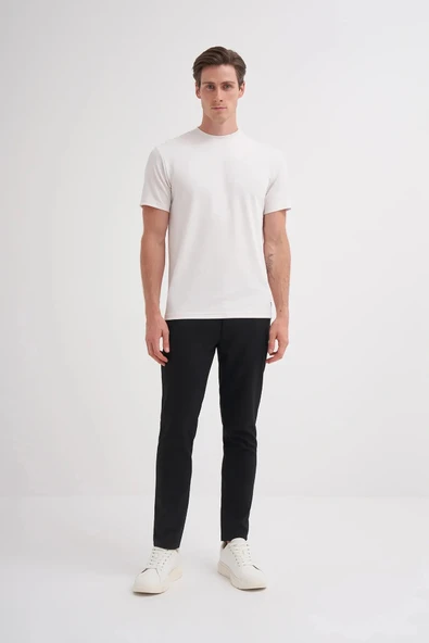 Cazador CAZ 4047 BIS YK T-SHIRT BEYAZ - Resim 3