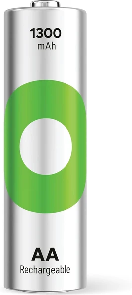 Gp Recyko 1300 AA Kalem Ni-Mh Şarjlı Pil 1.2v 2'li Kart - 3