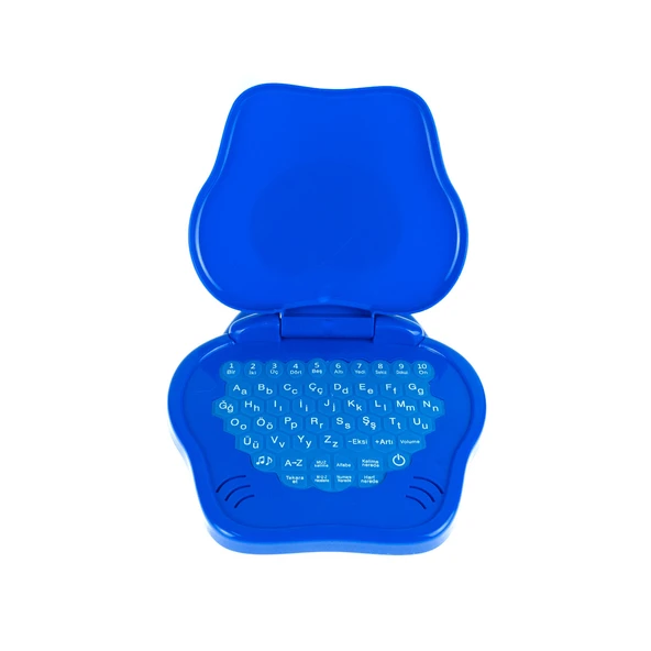 Oyuncak Mini Laptop Eğitici Öğretici Bilgisayarım Türkçe Mavi