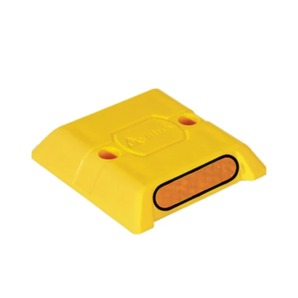 Reflektörlü Lastik Mini Yol Butonu Otopark Trafik Yol Butonu Otoyol Buton ürün görseli 1