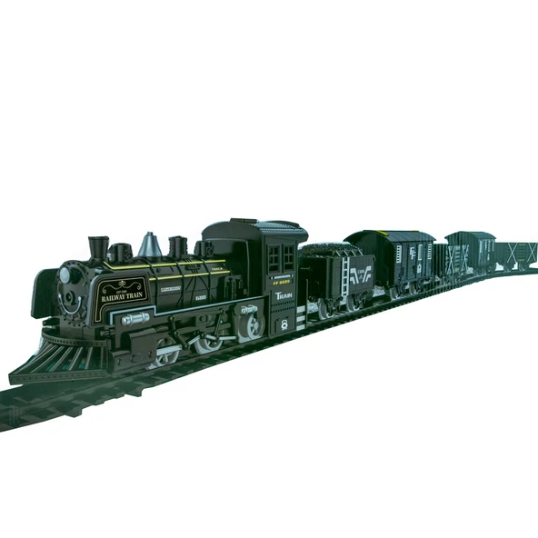 Oyuncak Tren Işıklı Sesli Buharlı 1988 Tren Klasik 40 Parça - 2