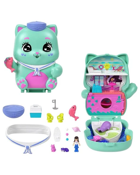 Polly Pocket Kedicik Yelkende Mikro Oyun Seti JCR37 - 2