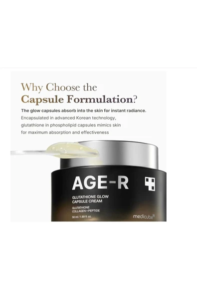 AGE-R GLUTATHIONE GLOW CAPSULE CREAM 50ml Yüz Kremi - 2