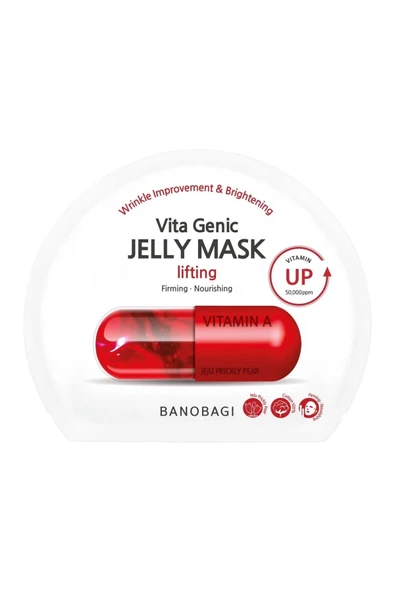 BANOBAGI Vita Genic Jelly Mask Lifting Dolgunlaştırıcı ve besleyici %100 pamuk maske - 3