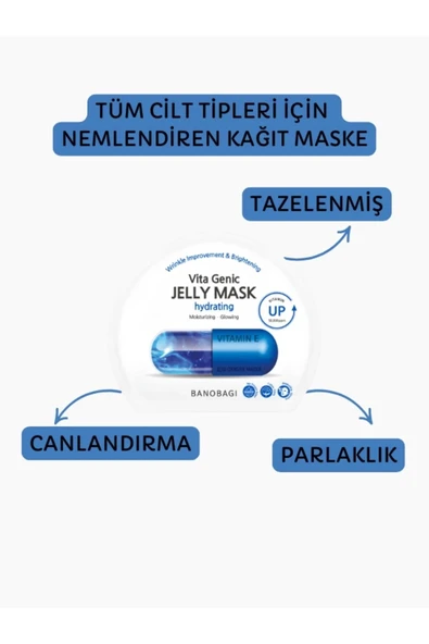 BANOBAGI Vita Genic Jelly Mask Hydrating (Nemlendirici %100 Pamuk maske)